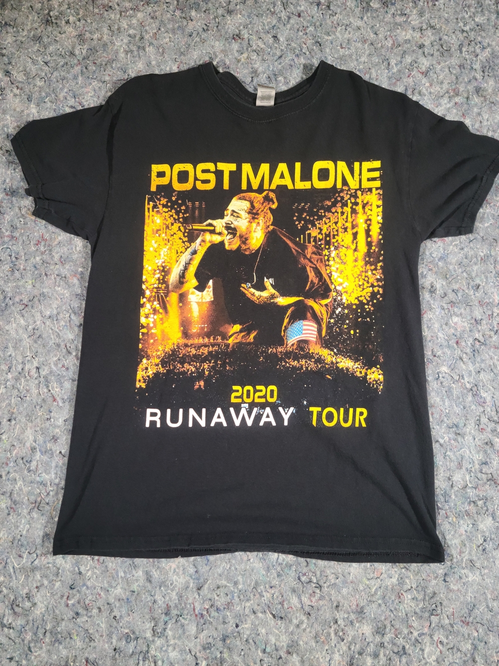 Post Malone 2020 Runaway Tour Double Sided Concert T-Shirt M